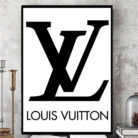 louis vuitton poster svart|Louis Vuitton wall decor.